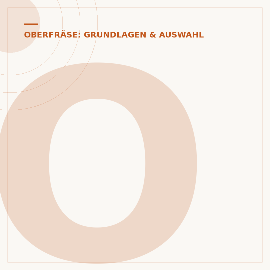 Oberfräse: Schablonenfräsen & Schnittkanten nacharbeiten