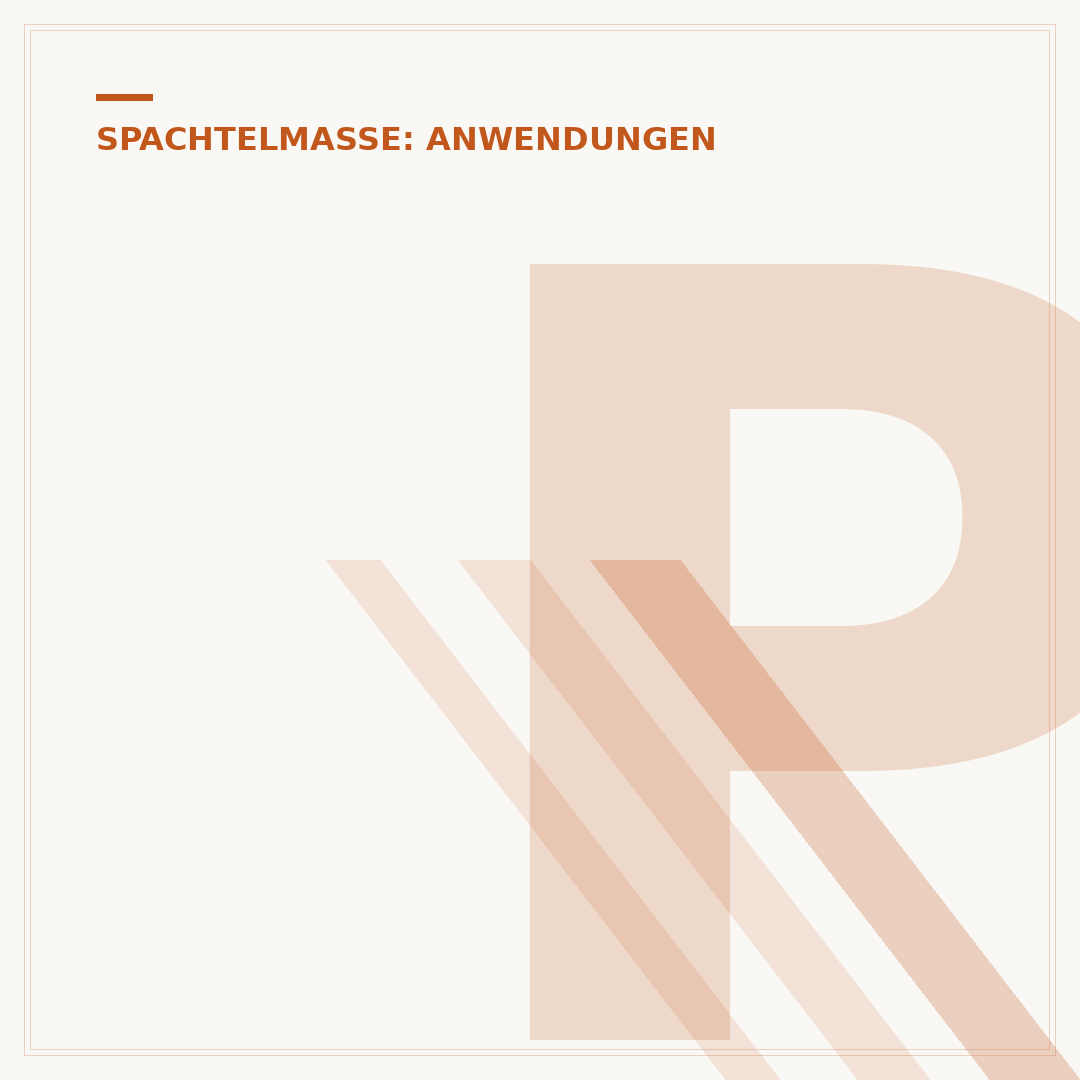 Plastik-Spachtelmasse für Kunststoffoberflächen