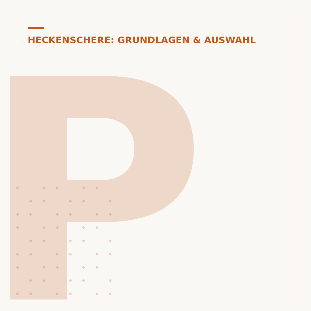 Professionelle Heckenschere: Auswahl, Wartung und Anwendung