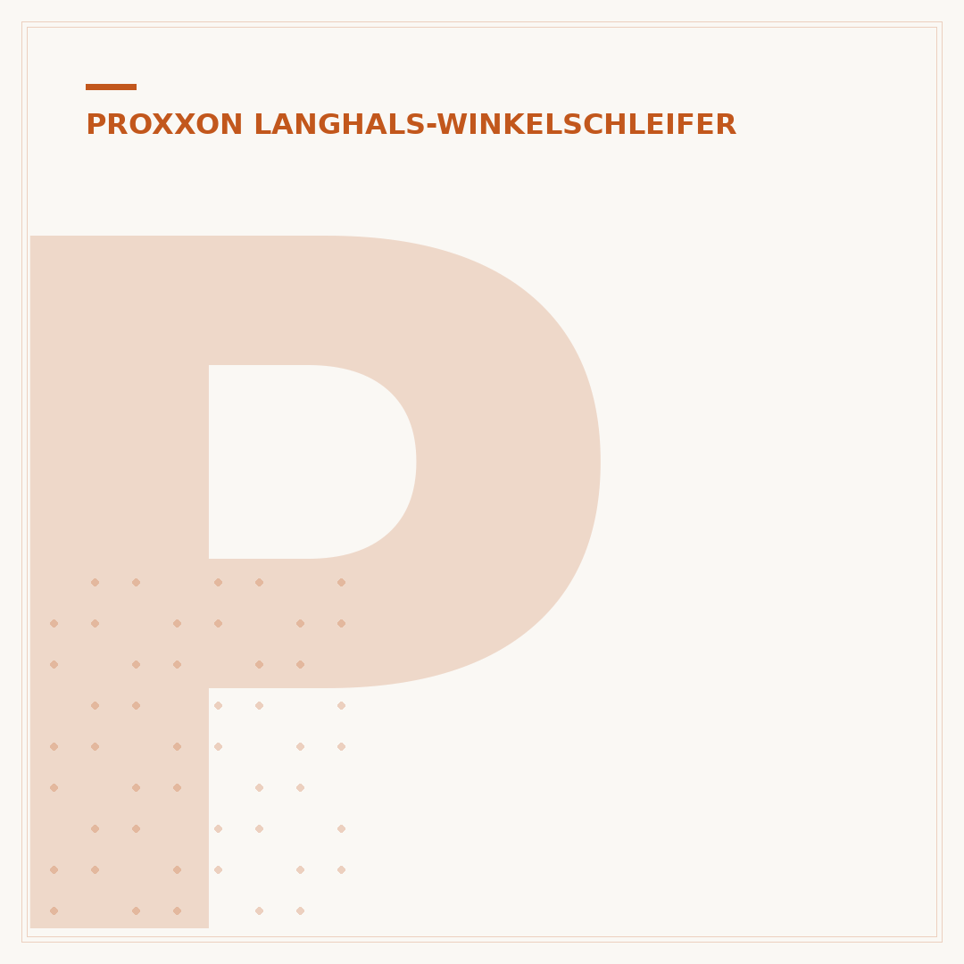 Proxxon Langhals-Winkelschleifer: Präzise für enge Spalten