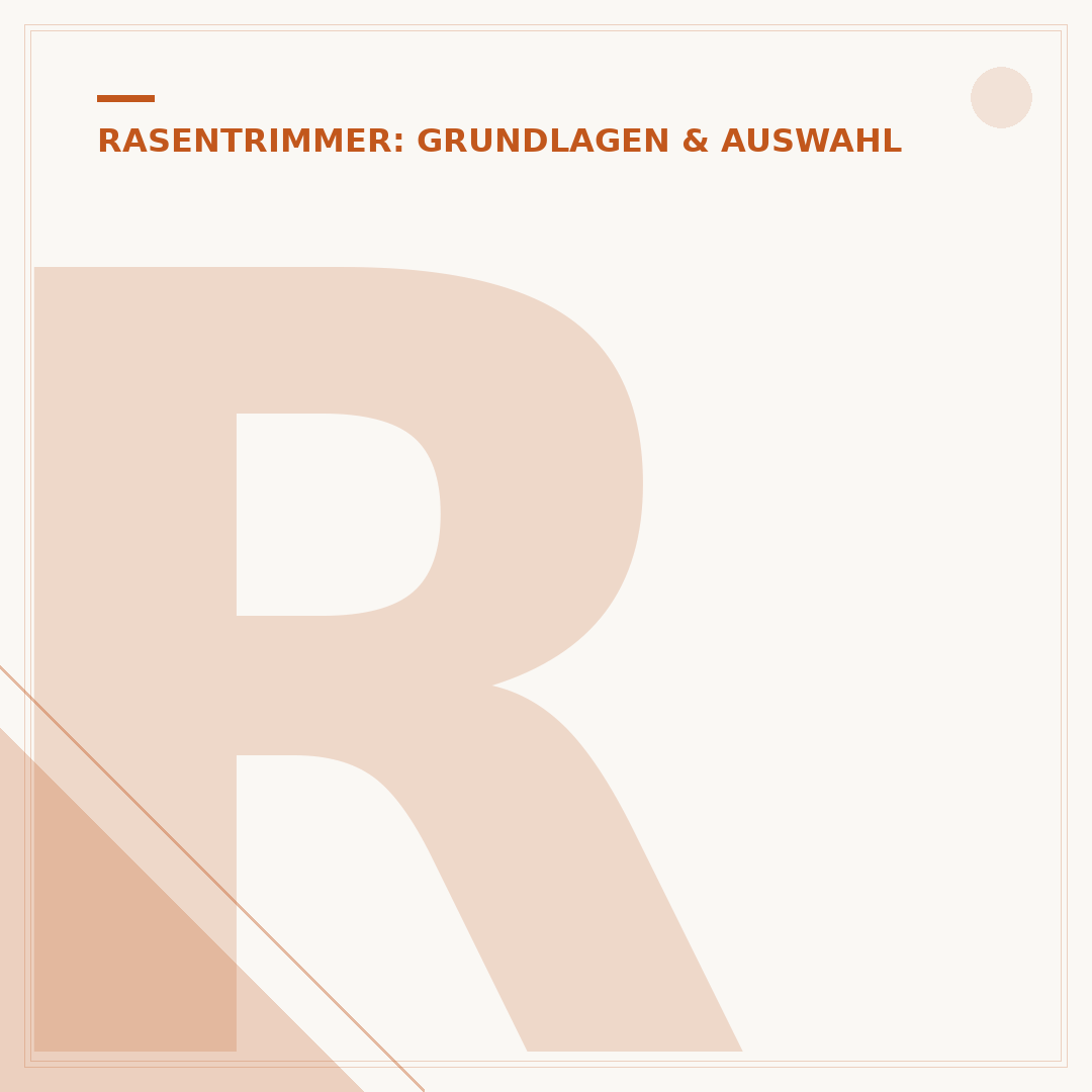Rasentrimmer: Passender Fadenstärke-Durchmesser
