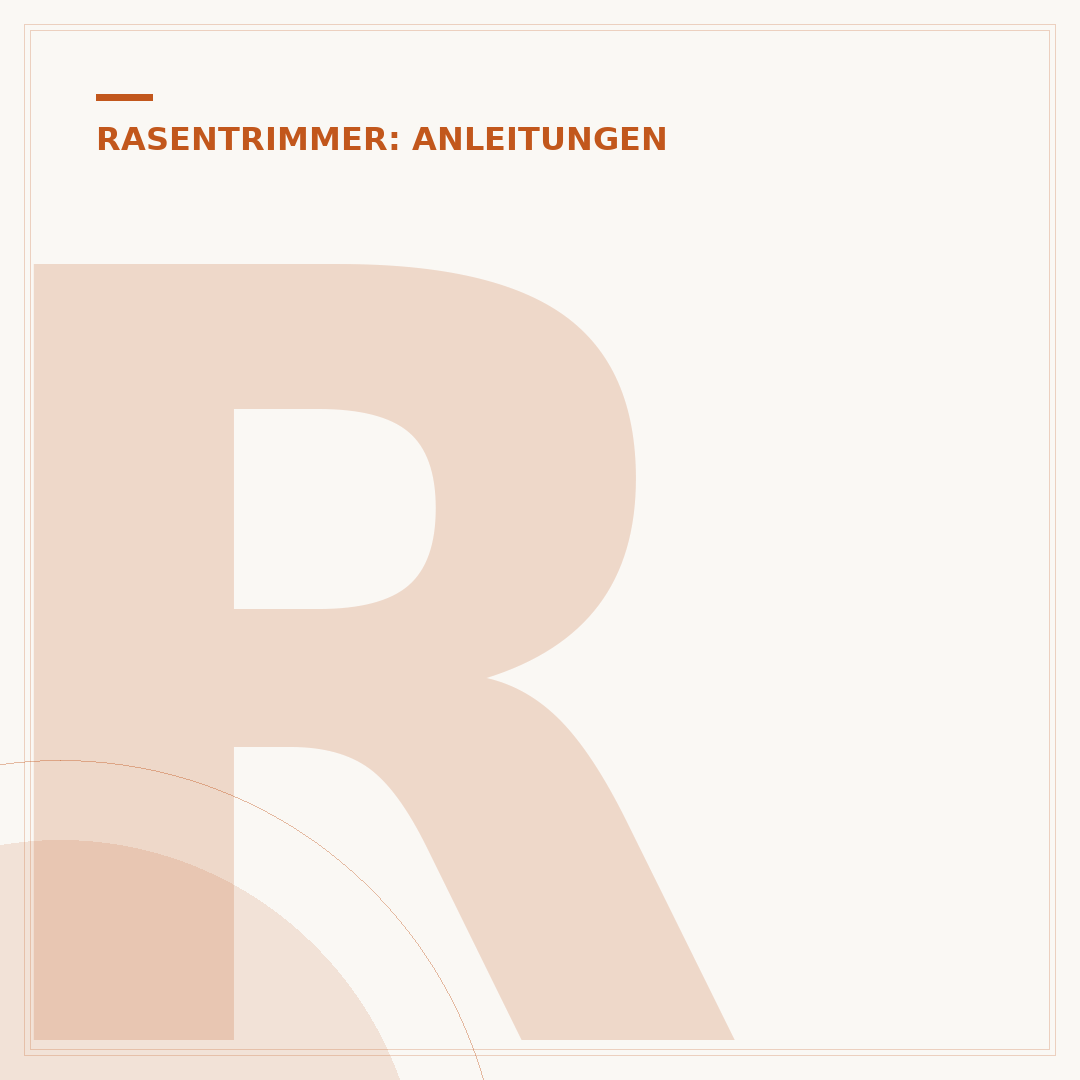 Rasentrimmer: Gegen die Mauer schneiden