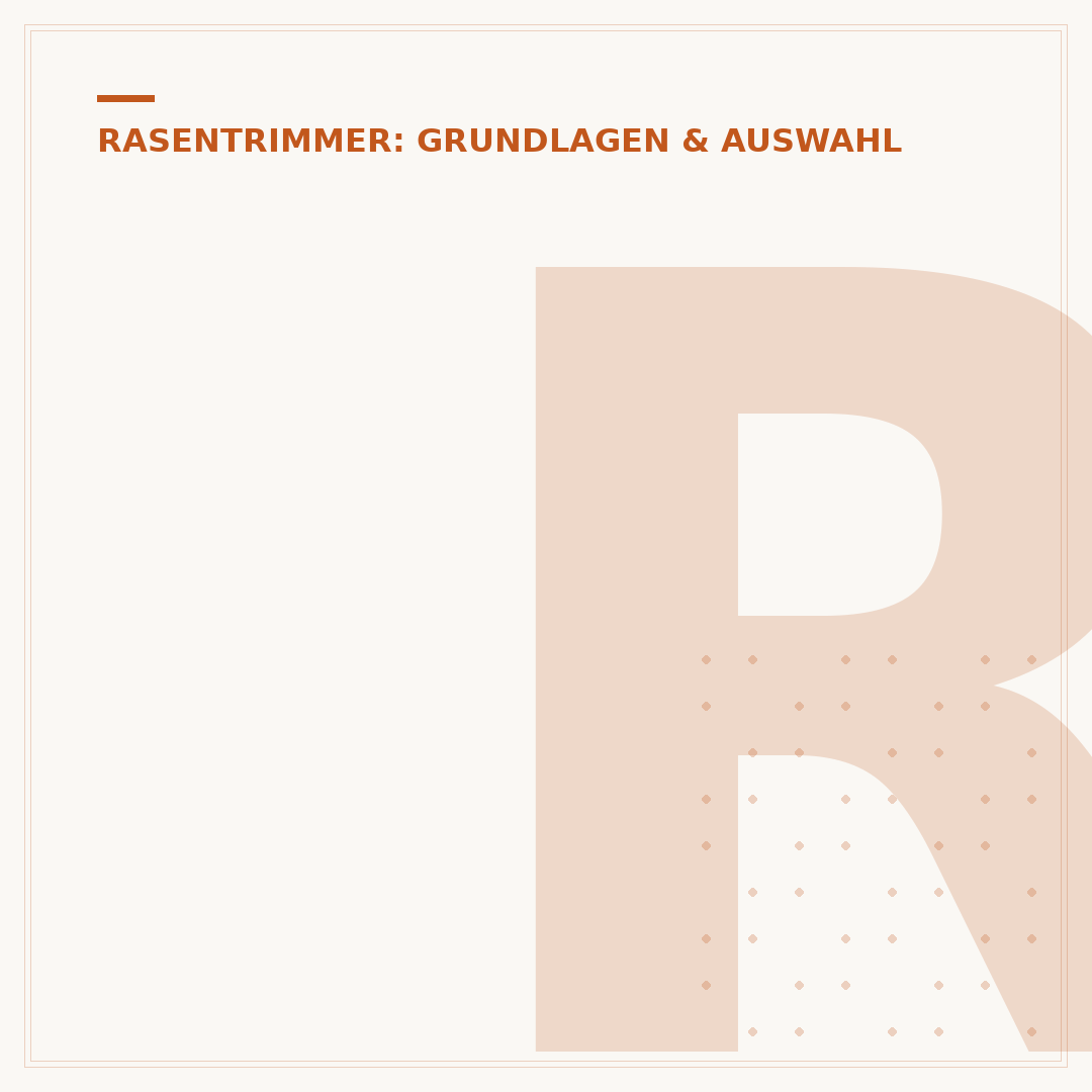 Rasentrimmer und Kantenschneider