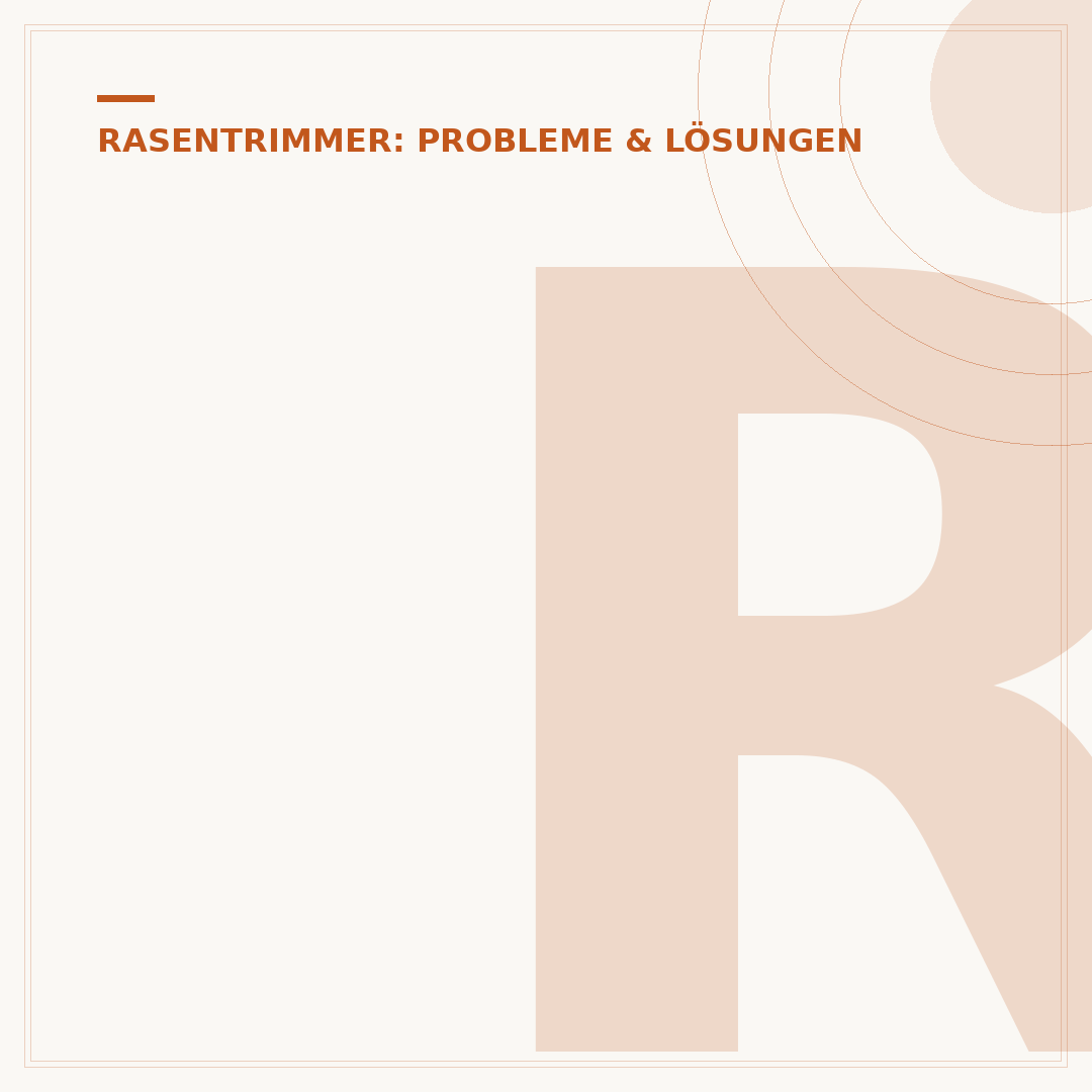Rasentrimmer Motor läuft nur kurz: Ursachen & Lösungen