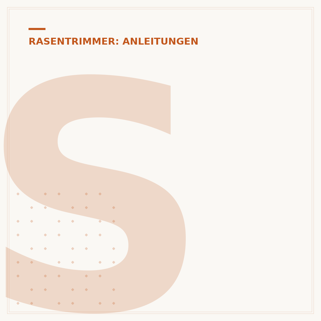 Schneidmesser des Rasentrimmers schärfen
