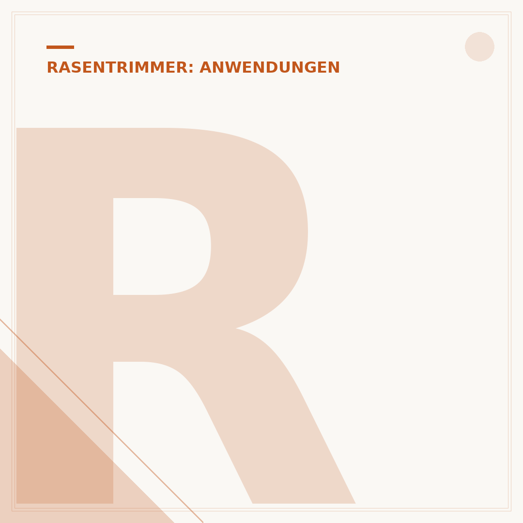 Rasentrimmer-Schnur: Auswahl und Wartung
