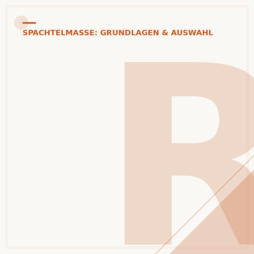 Rigipsplatten Spachtelmasse: Auswahl, Anwendung & Tipps