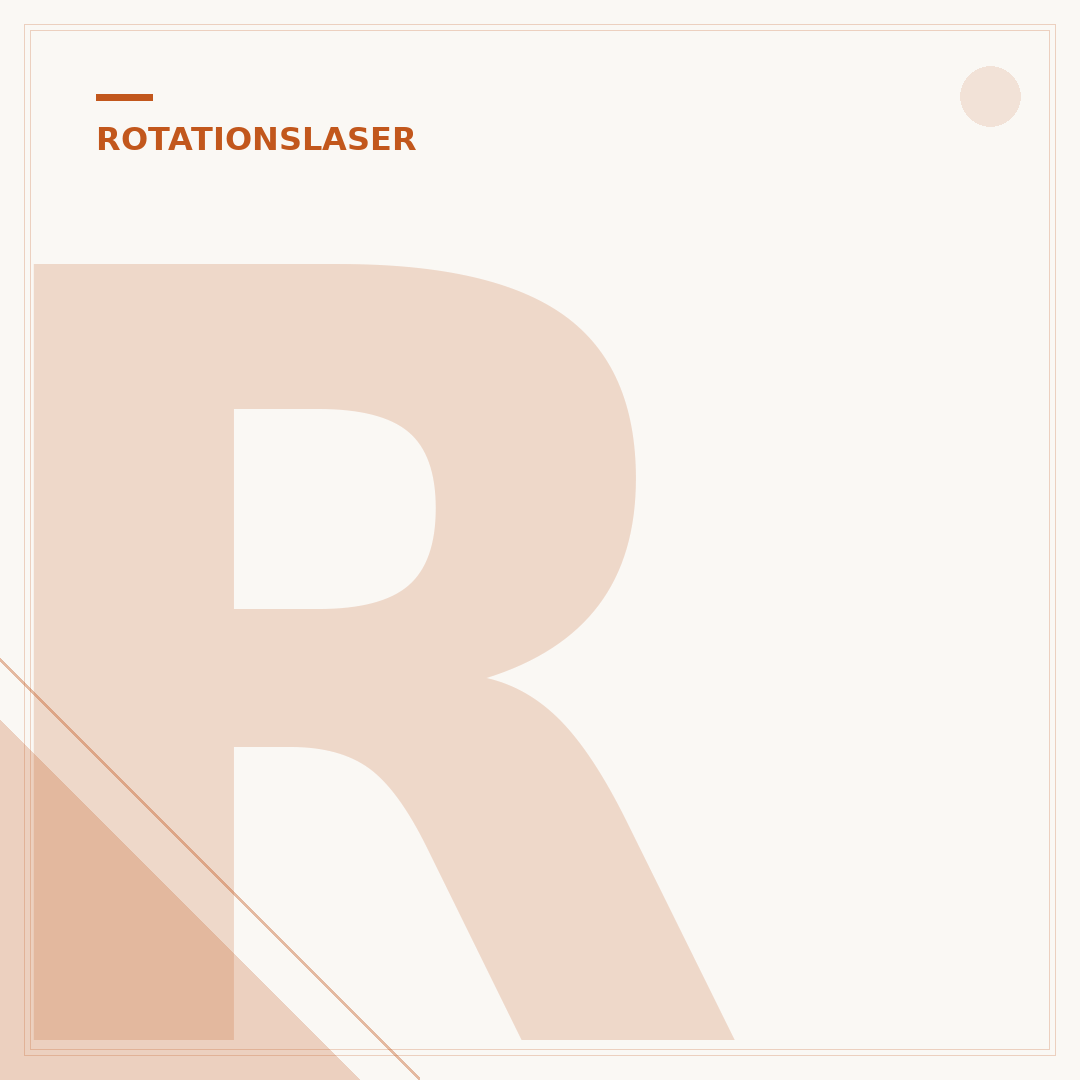 Rotationslaser Außenbereich: Präzision im Freien sichern