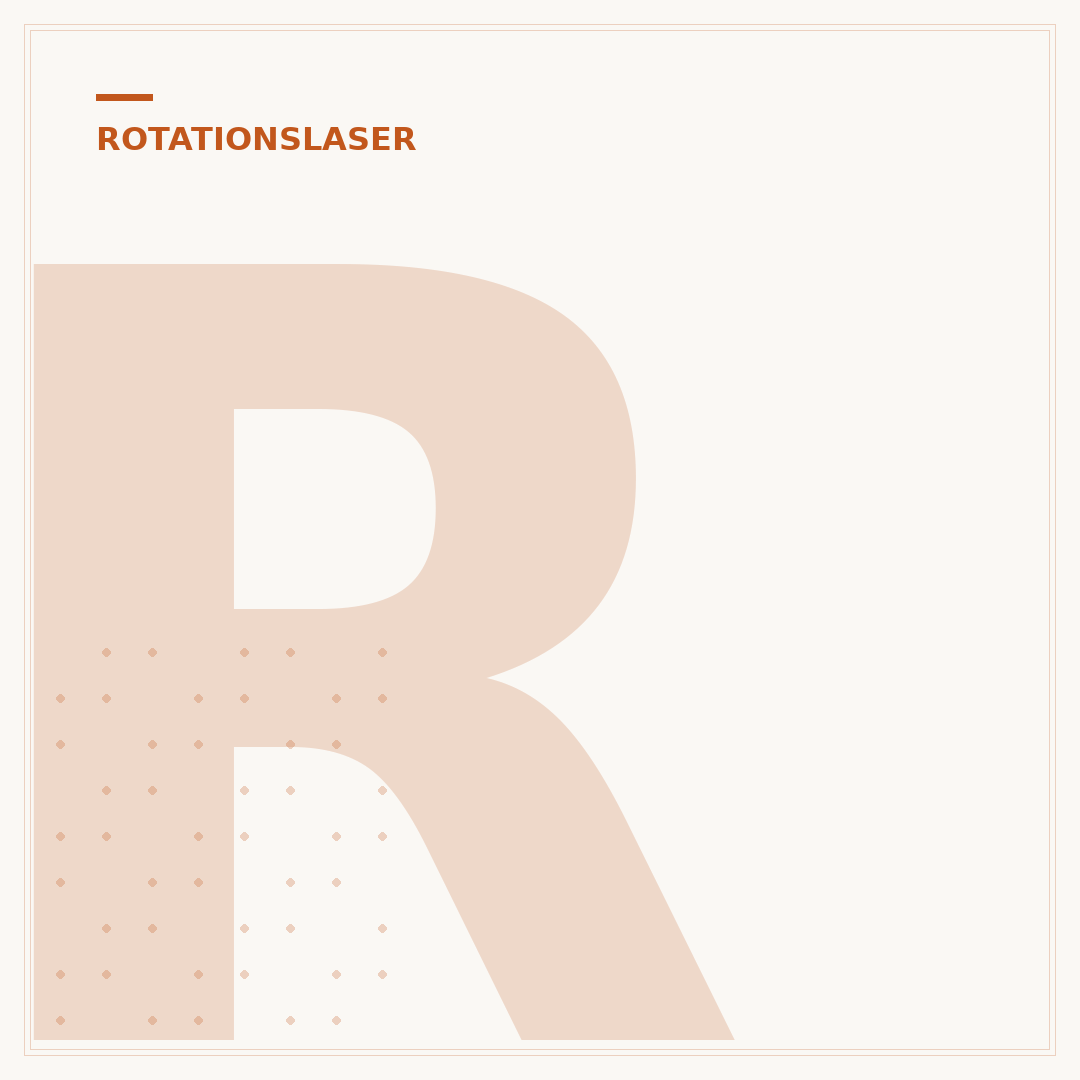 Rotationslaser-Empfänger und Empfängerhalterung