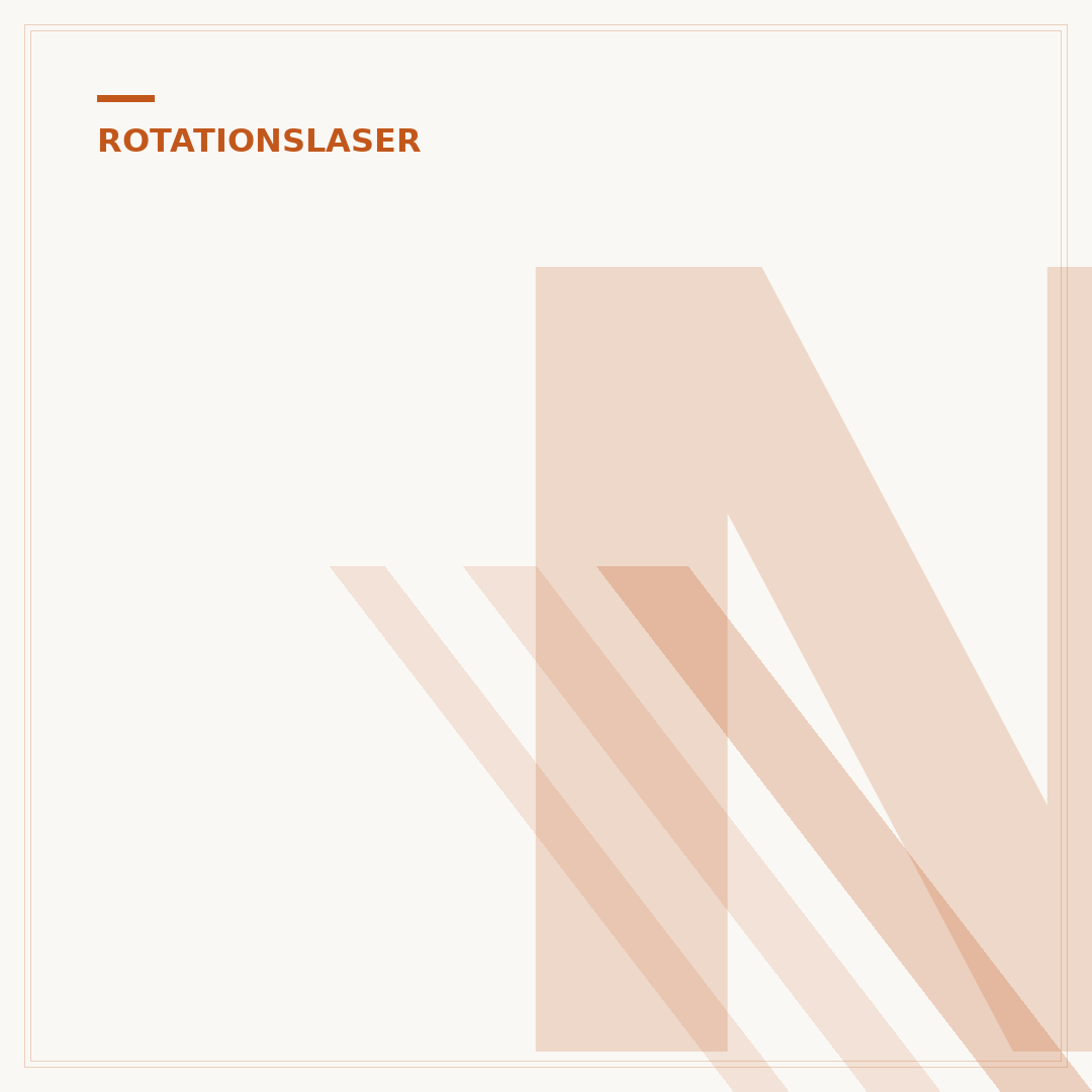 Neigung des Rotationslasers einstellen