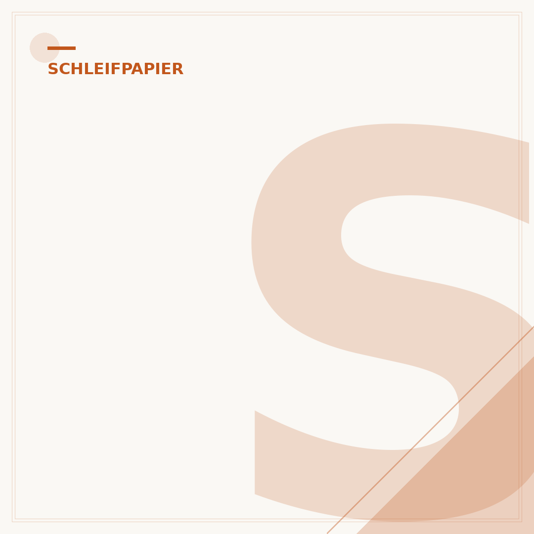 Schleifpapier 2000: Feinheit für Perfektion