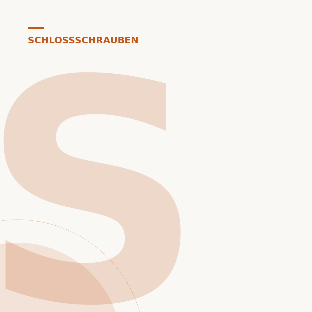 Schlossschrauben M10: Auswahl, Eigenschaften & Anwendung