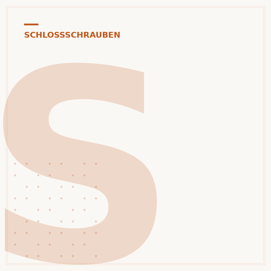 Schlossschrauben: Material, Normen & Auswahlkriterien