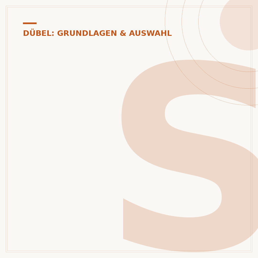 Schraube länger als Dübel: Wann ist das zulässig?