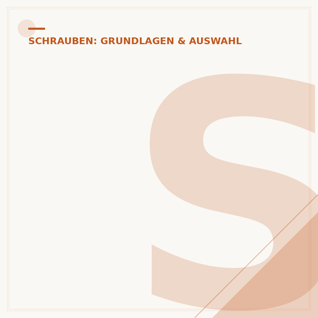 Schrauben 5x80: Durchmesser, Länge und Einsatzbereiche