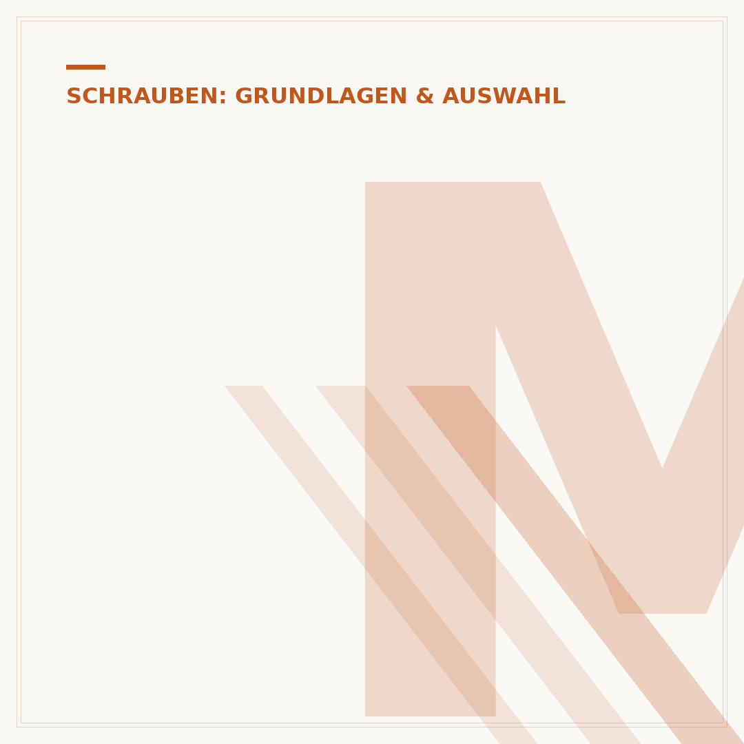 Maße von Schrauben