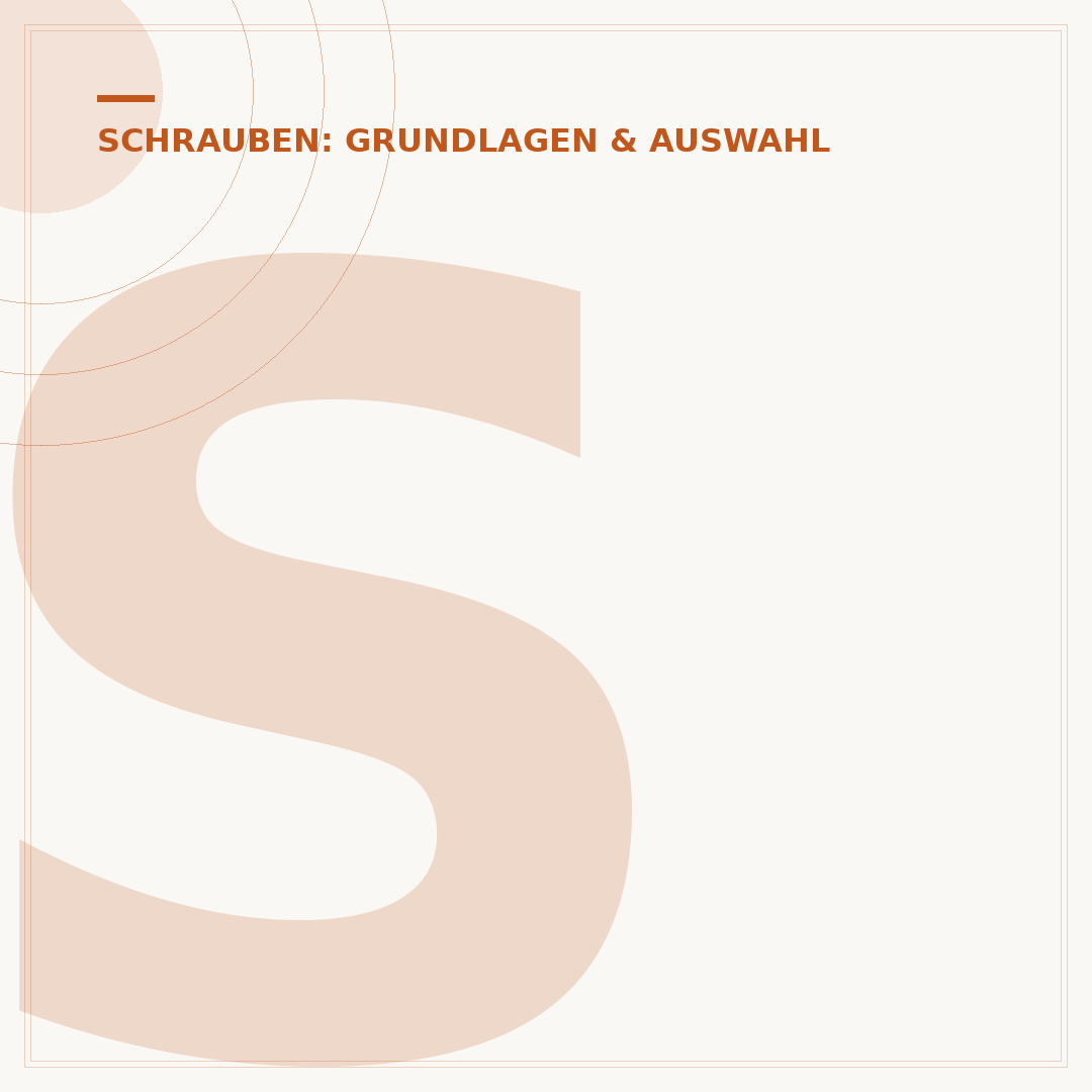 Schrauben mit Gewinde: Typen, Auswahl und Anwendung