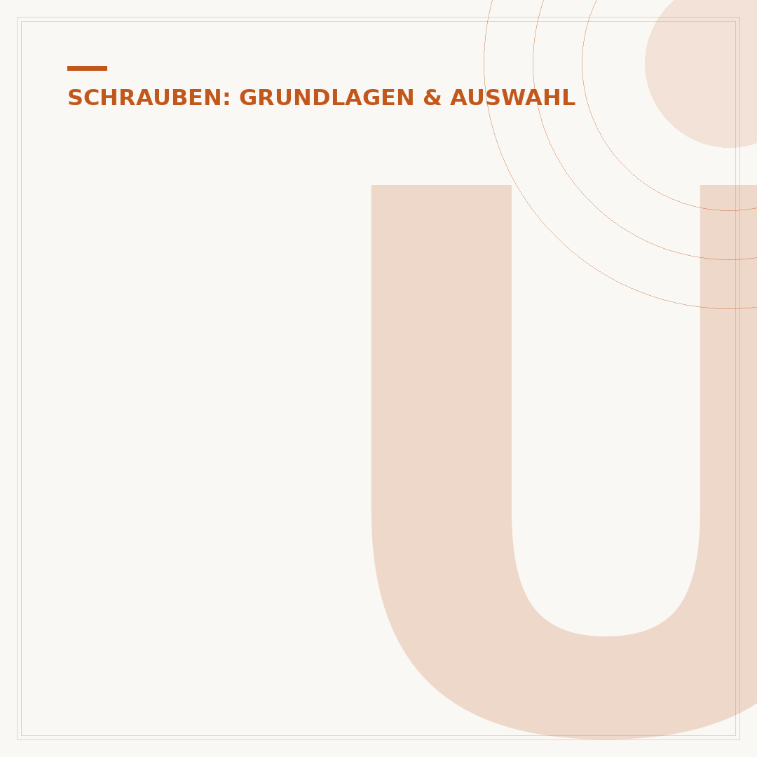 Unterlegscheiben für Schrauben
