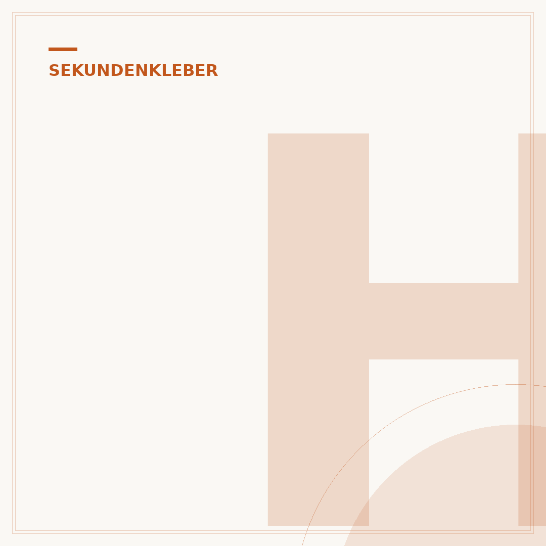 Hitzebeständiger Sekundenkleber