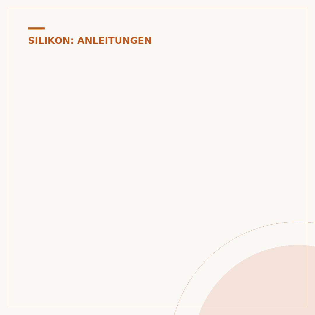 Überschüssiges Silikon entfernen