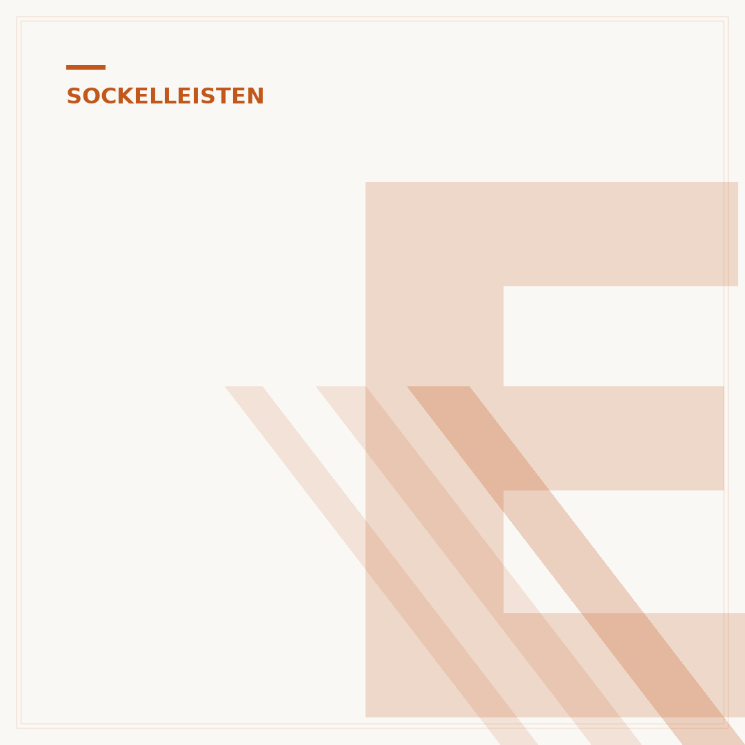 Eckverbinder für Sockelleisten-Außenecken