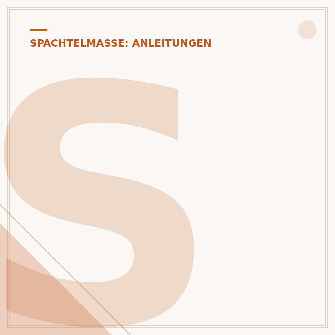 Spachtelmasse für Risse auftragen