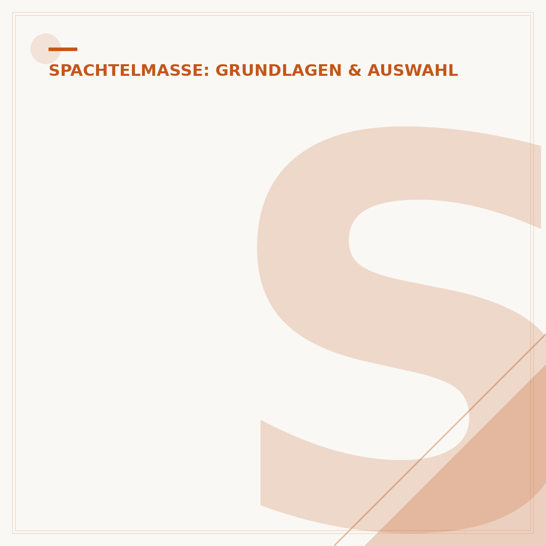 Spachtelmasse für Wände innen: Ratgeber & Anwendung