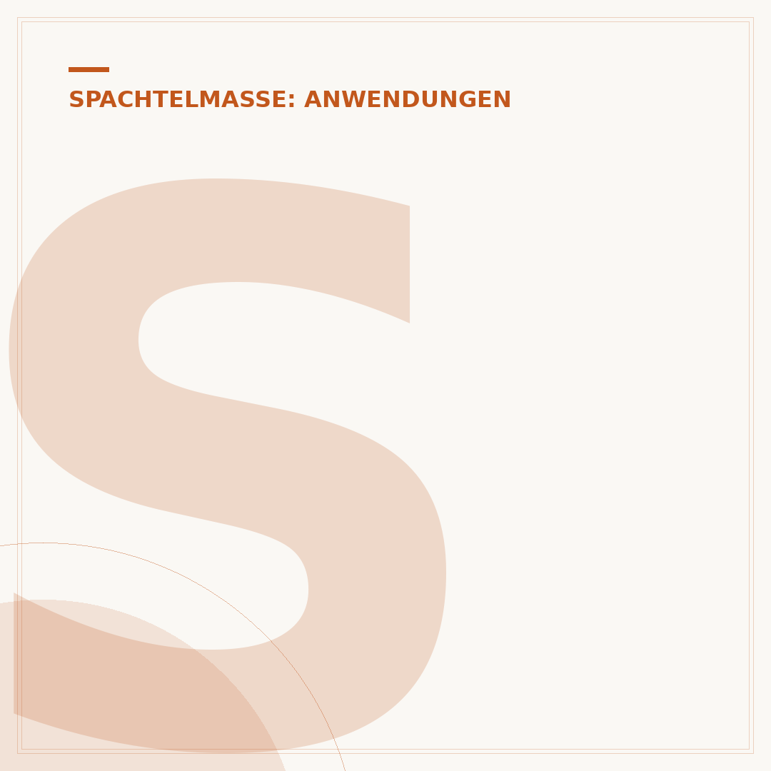 Spachtelmasse für Wände
