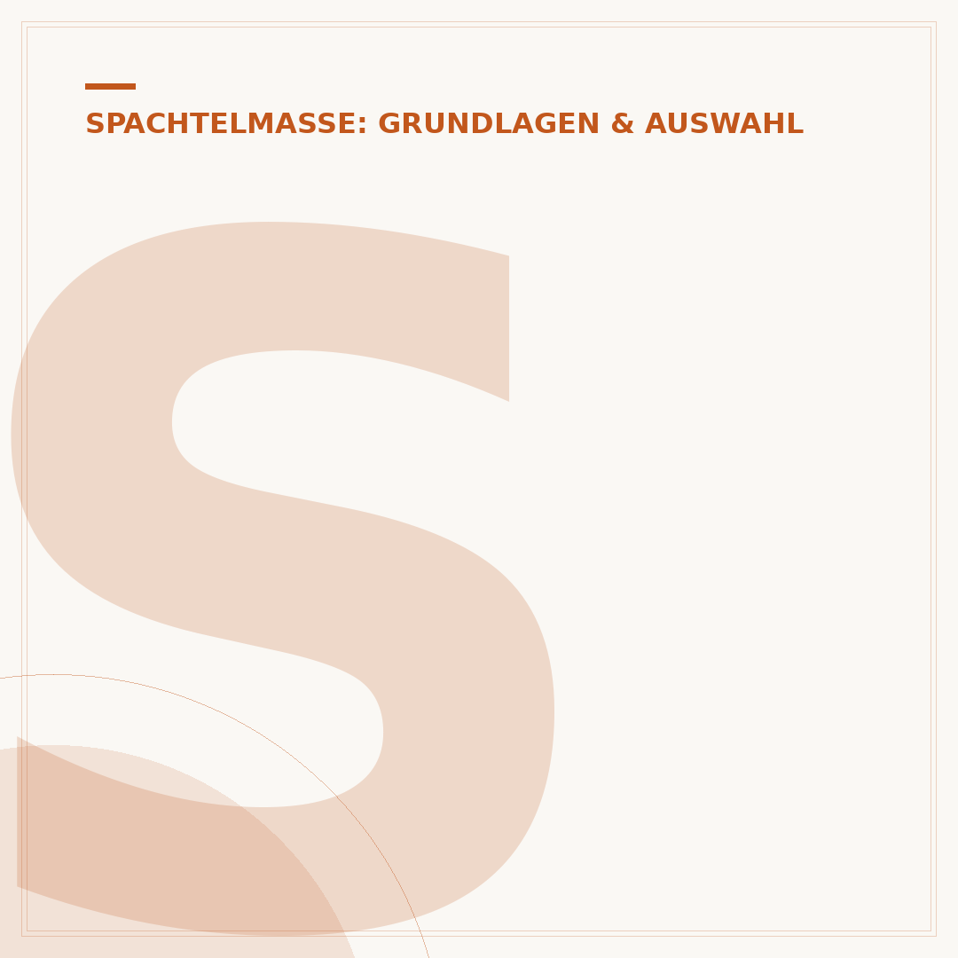 Spachtelmasse auf Zementbasis: Anwendung & Eigenschaften