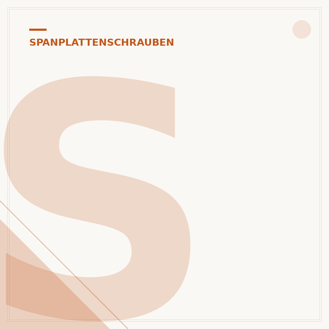 Spanplattenschrauben: Die richtige Länge wählen