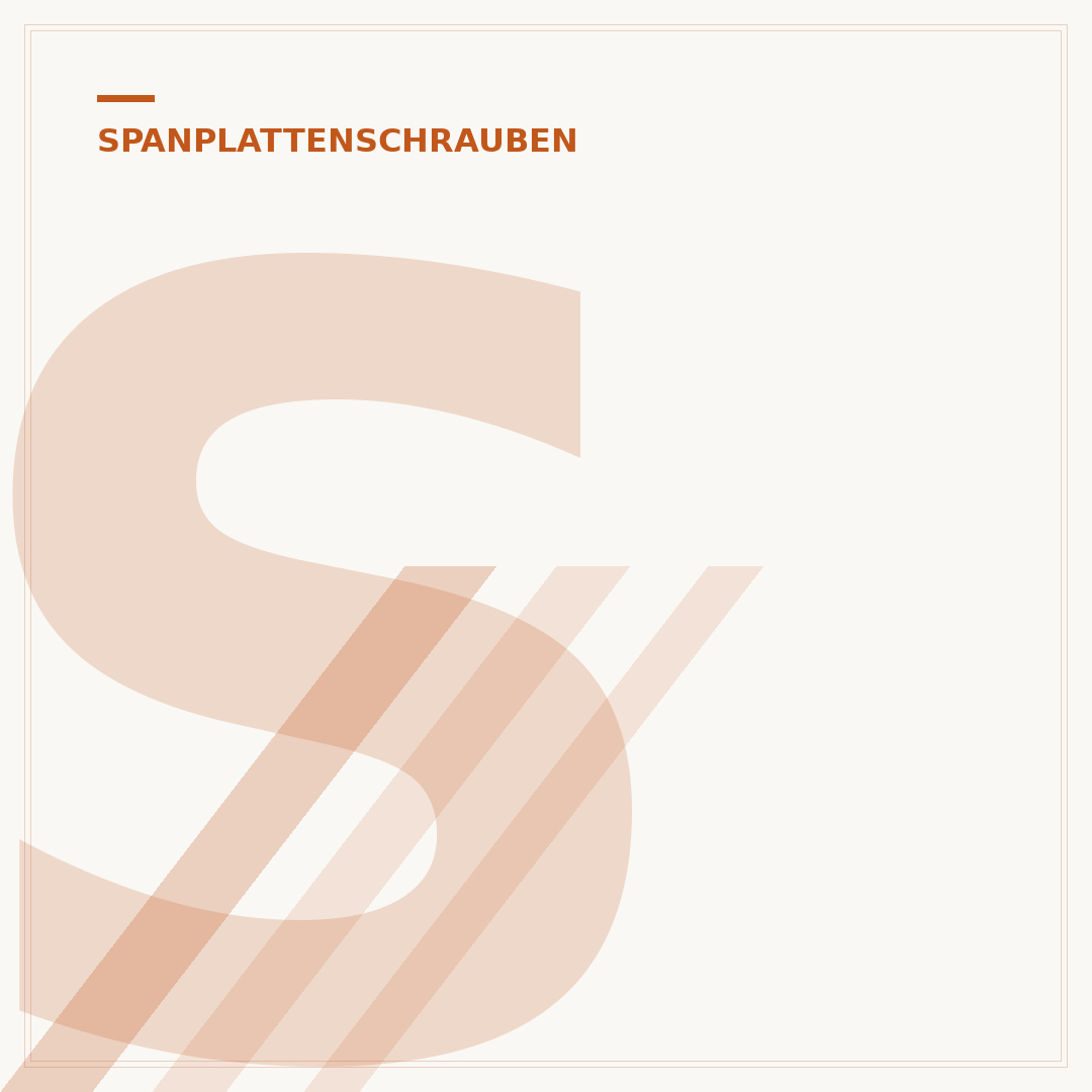Spanplattenschrauben-Set