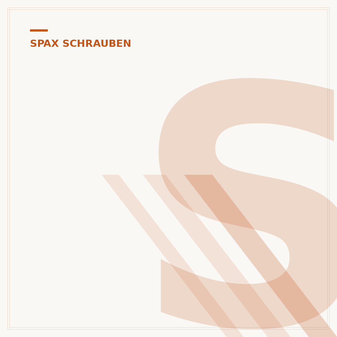 SPAX Schrauben