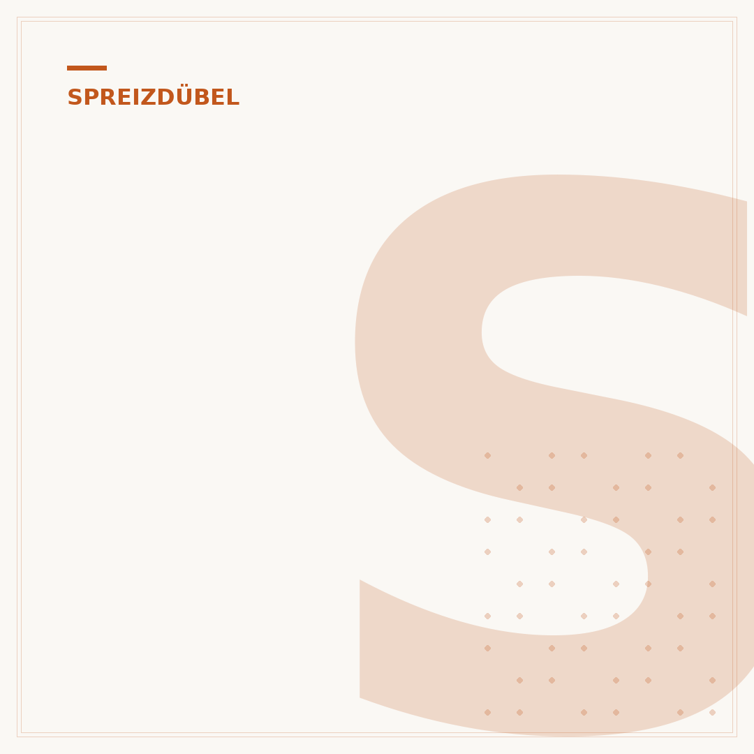 Spreizdübel für Bohrlöcher in Vollziegel wählen