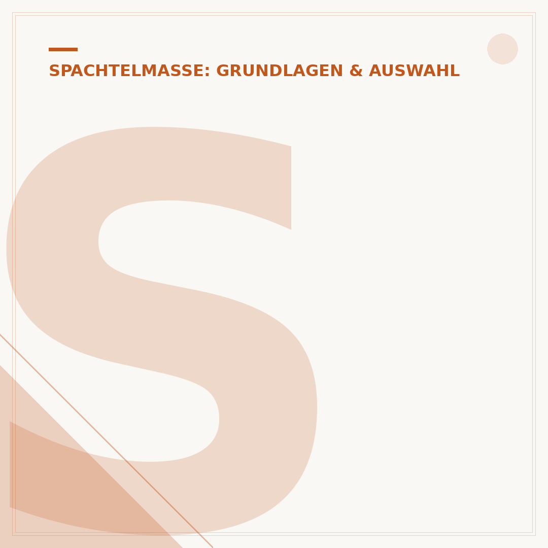 Standfeste Spachtelmasse für Böden: Auswahl & Anwendung