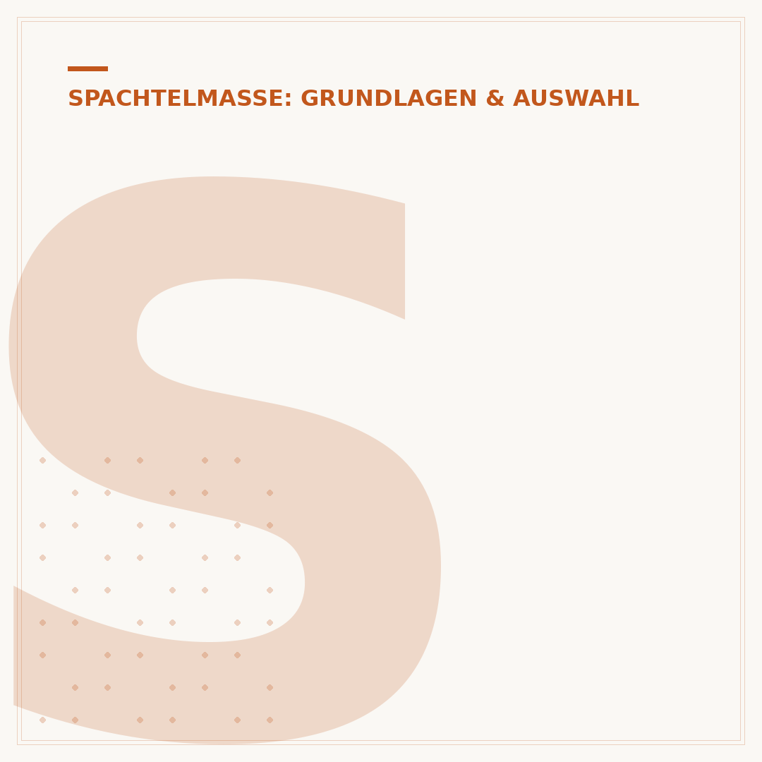 Standfeste Spachtelmasse: Eigenschaften, Anwendung & Auswahl
