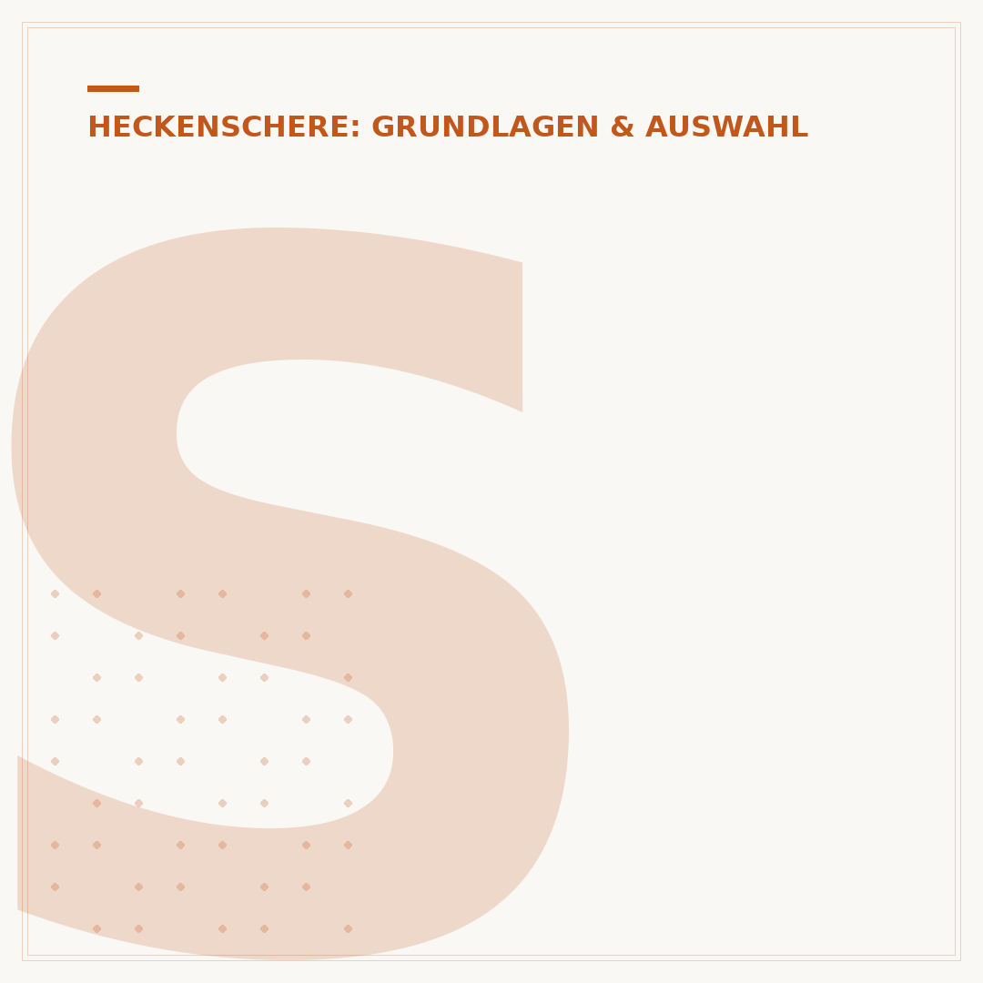 Starke Heckenschere