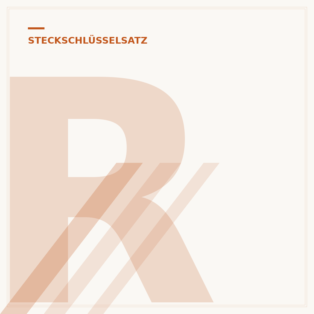 Rundgedrehtes Profil der Stecknuss