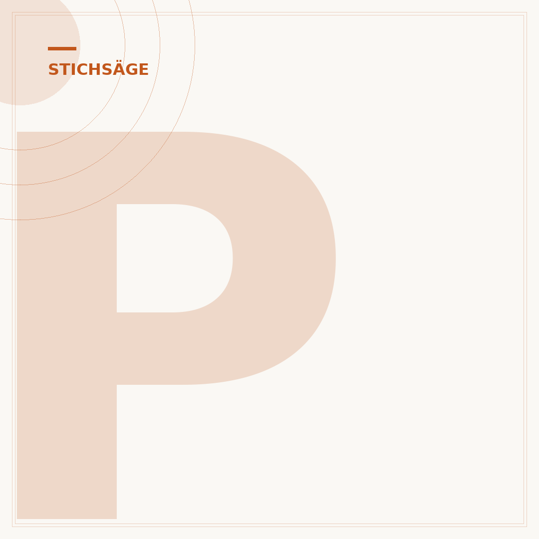 Pendelhub der Stichsäge einstellen