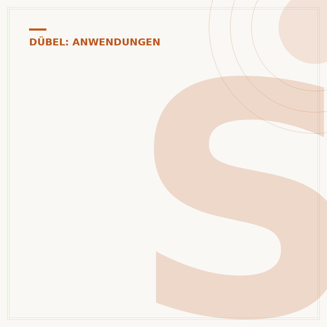Styropor-Dübel