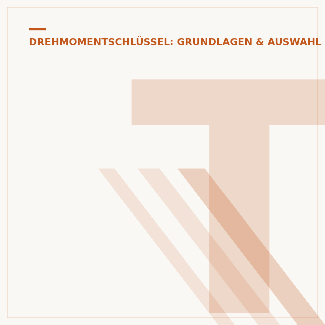Tecpo Drehmomentschlüssel: Präzision und Anwendung