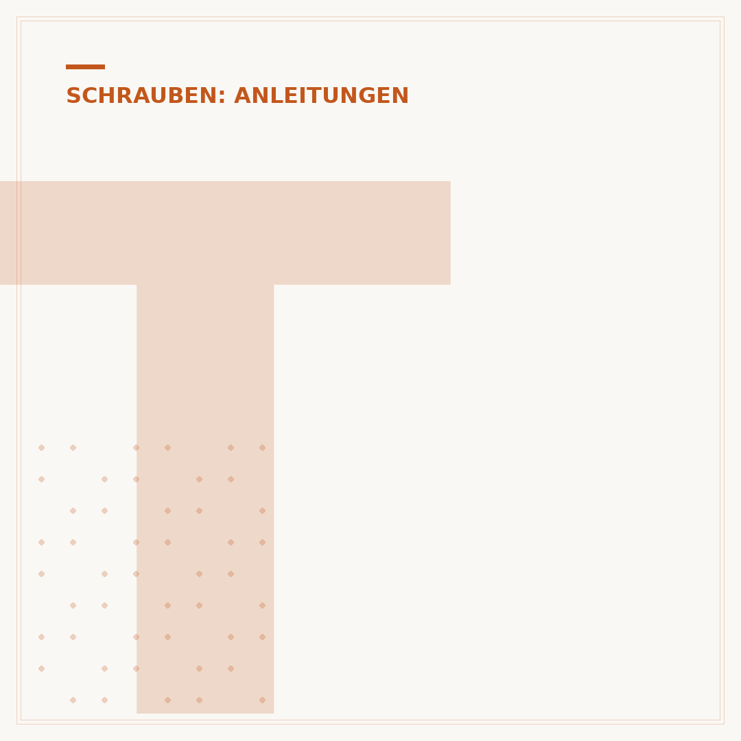 Terrassenschrauben: Abstand zur Kante & Vorbohren