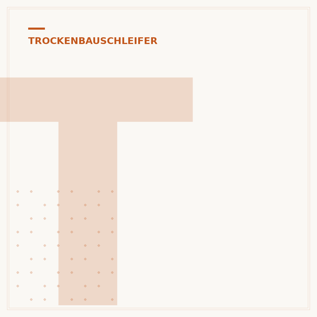 Trockenbauschleifer: Schleifkopf Rand Nah Schleifen