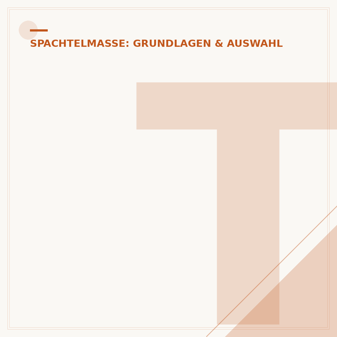 Tür Spachtelmasse: Auswahl, Anwendung & Reparaturtipps
