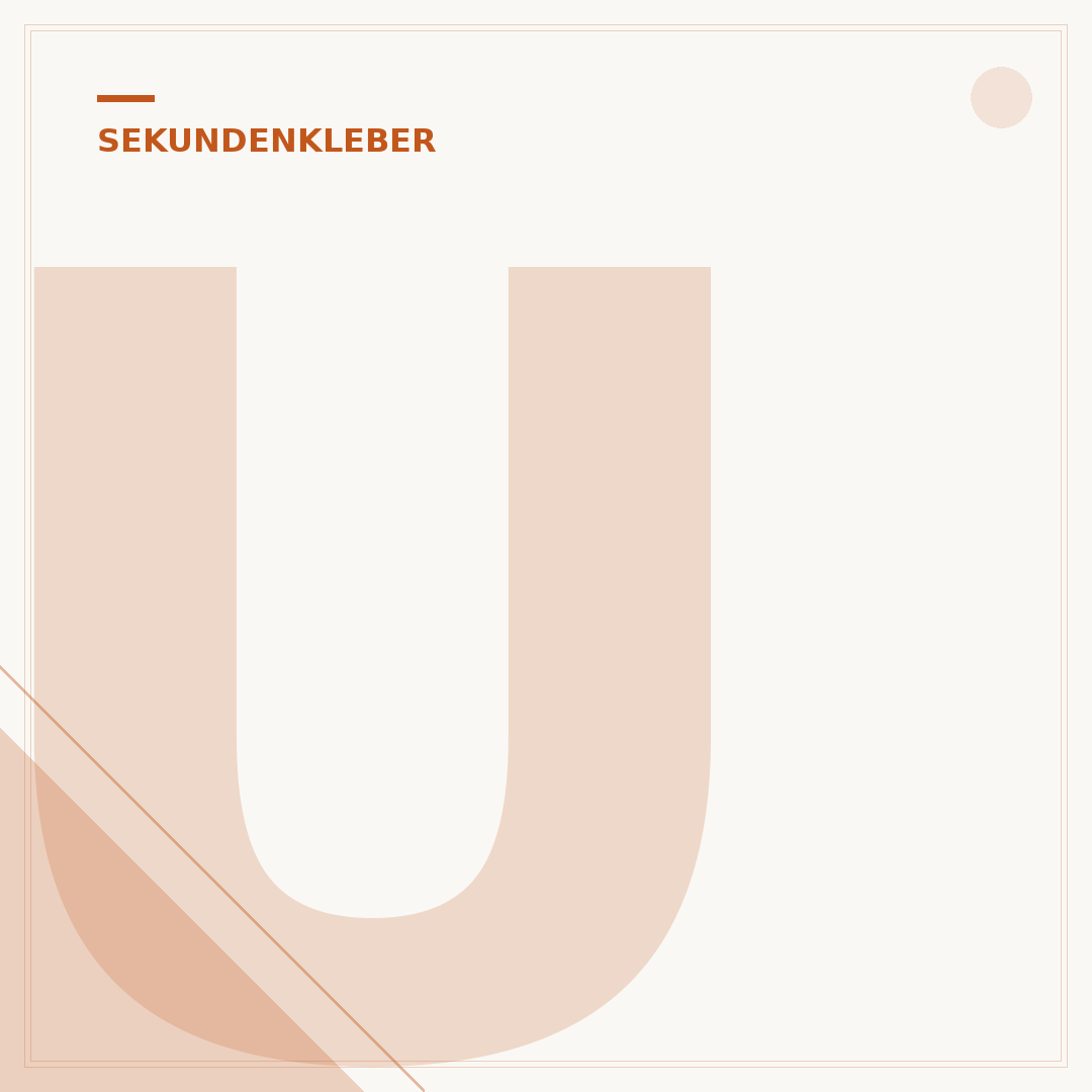UHU Sekundenkleber blitzschnell: Anwendungen & Entfernung