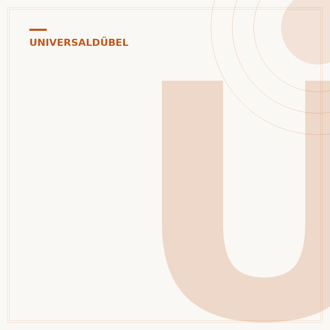 Universaldübel: Welche Schraube passt? Die richtige Wahl