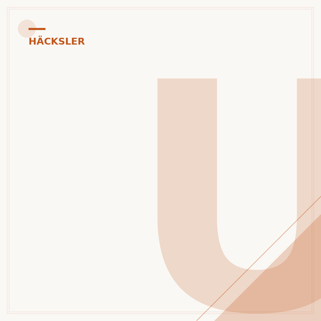Unkraut-Häcksler