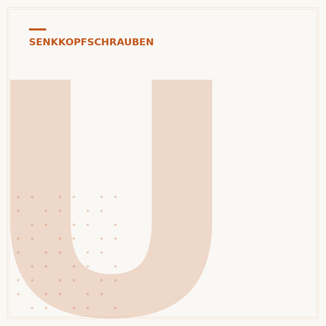 Unterlegscheiben für Senkkopfschrauben: Funktion & Auswahl