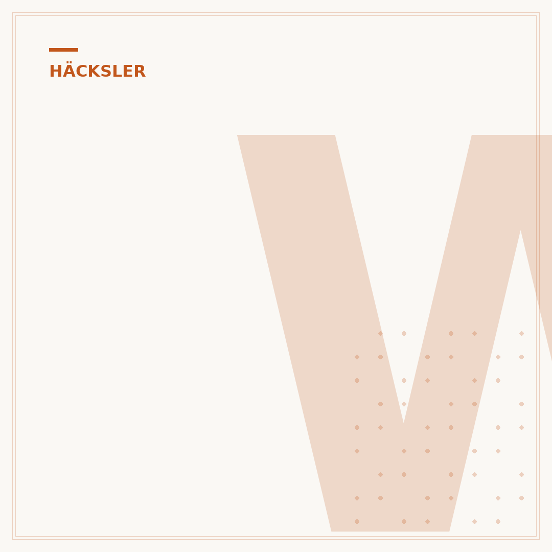 Walzen- oder Messerhäcksler