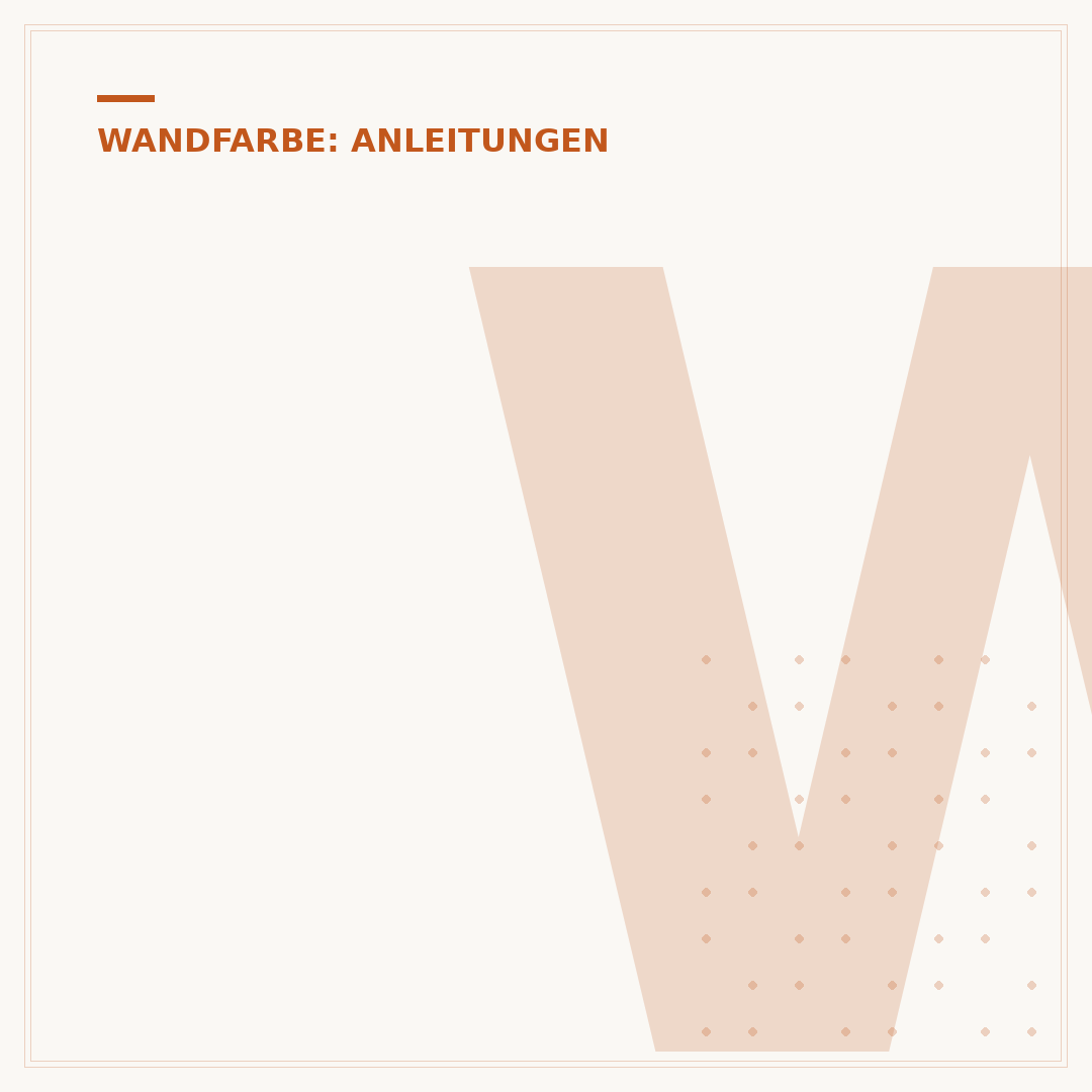 Wand streichen mit Streifen