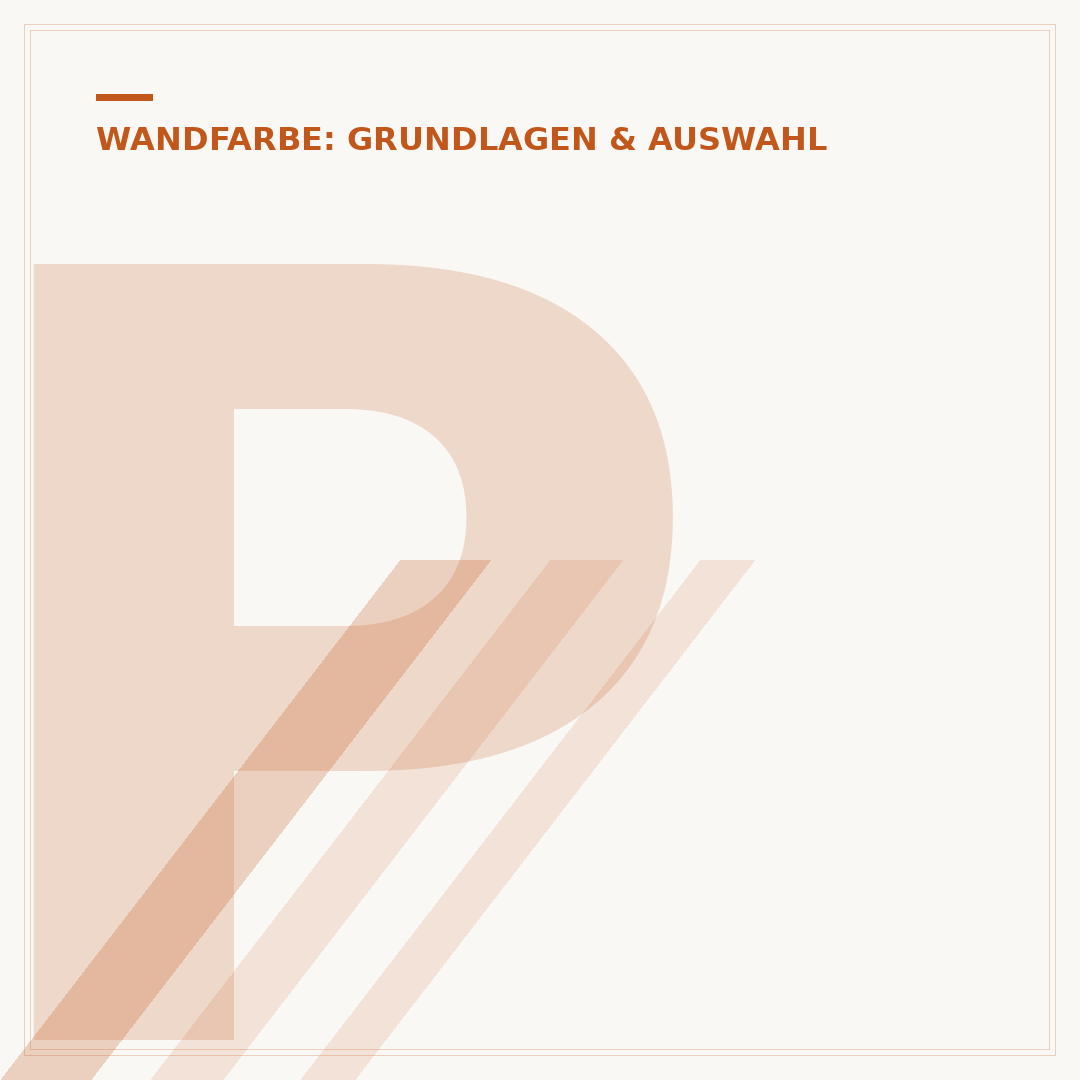 Pinsel hinterlässt Streifen bei Wandfarbe